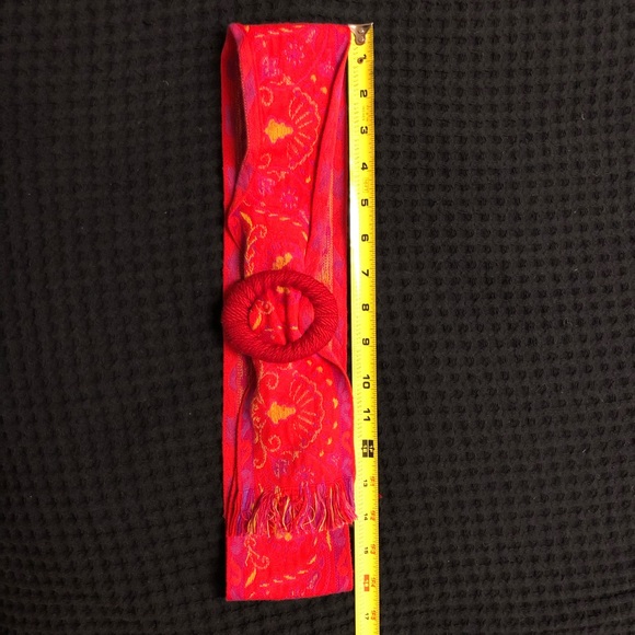 Vintage Liz Claiborne Tapestry Belt - Picture 4 of 8